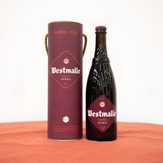 Westmalle dubbel 75cl con tubo regalo