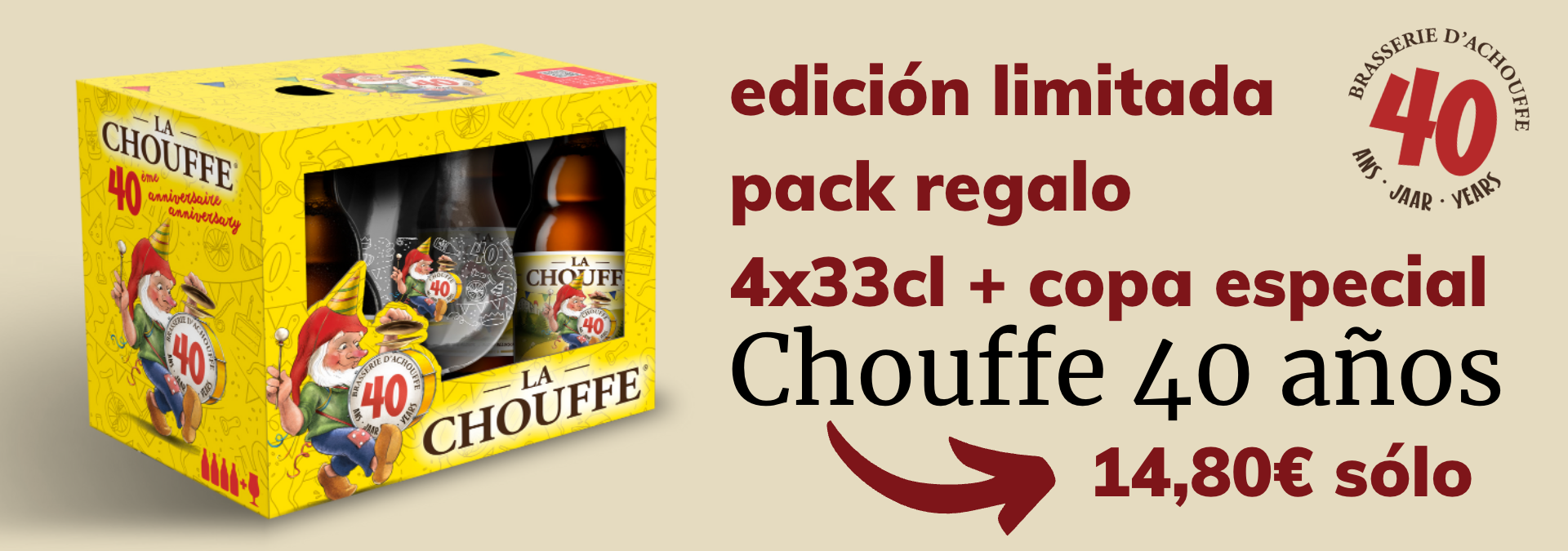 Pack regalo Chouffe 40 años