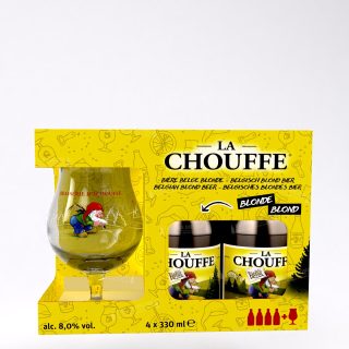 Chouffe pack 4x33cl + copa