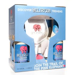 pack regalo de la famosa Delirium Tremens, la del elefante rosa.