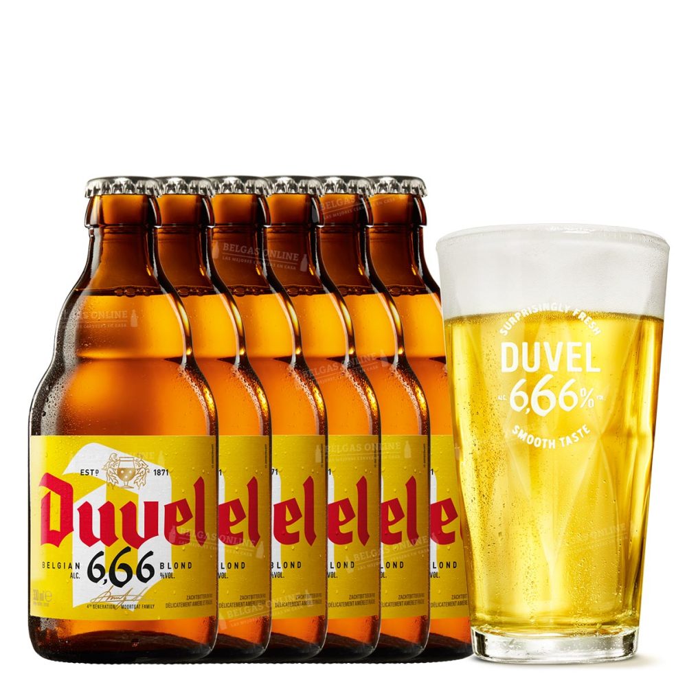 6x Duvel 666 + vaso