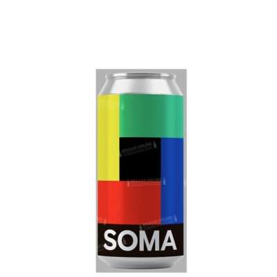 Cerveza Soma BETA lata 44cl estilo New England IPA con lúpulos Citra y Galaxy.