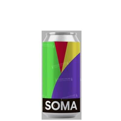Cerveza Soma ORIGIN lata 44cl estilo West Coast IPA de color dorado brillante.