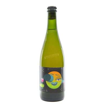 Botella de Albicocca Giganté de DUST Blending, blend de saison en barrica y lambic con Grillo Skin Contact y vino Trebbiano 75 cl