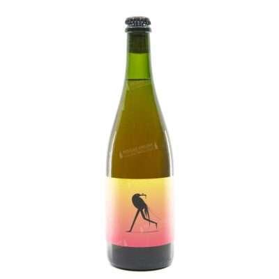 Botella de Figgie de DUST Blending, blend de saison en barrica y lambic de escaramujo con hojas frescas de higuera 75 cl