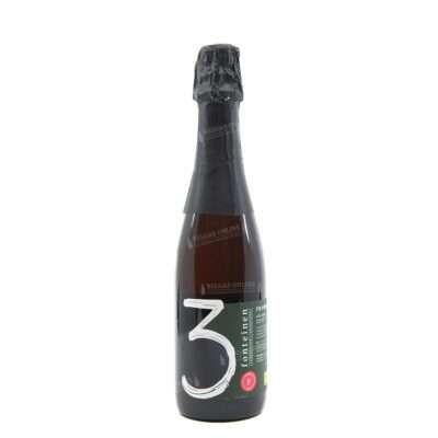Botella de 3 Fonteinen Framboos Bio Blend 91 37,5cl, lambic framboise ecológica de Brouwerij 3 Fonteinen