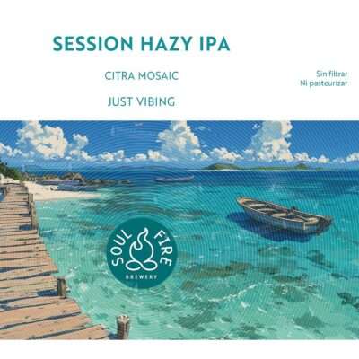 Soul Fire Just Vibing Session Hazy IPA 44cl lata