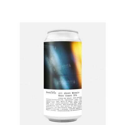 Lata de DosKiwis All About Mosaic, West Coast IPA single-hop de lúpulo Mosaic