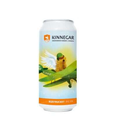 Lata de Kinnegar Rustbucket 44cl, Rye IPA irlandesa de Kinnegar Brewing