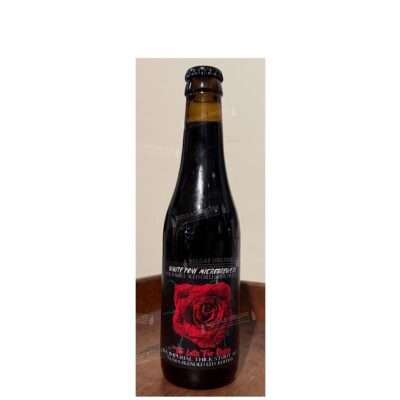Botella de Too Late for Roses Extra Blended 2025 de White Pony Microbrewery, imperial stout envejecida en barricas