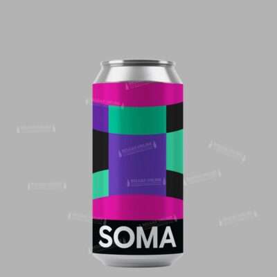 Lata de SOMA Mycelium 44cl, Hazy IPA de la cervecería catalana SOMA Beer