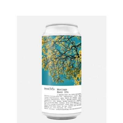 Lata de DosKiwis Musings, Hazy IPA de DosKiwis Brewing, 44cl