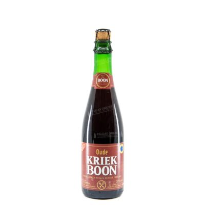Botella de Boon Oude Kriek 2023 37,5cl, Oude Kriek de 6,5 % vol. de Brouwerij Boon elaborada con lambic de fermentación espontánea y 400 g de cerezas por litro
